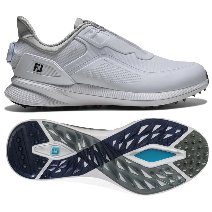 Footjoy Chaussures sans spikes Pro SL Boa White White Grey Présentation