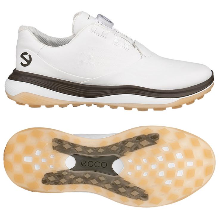 Ecco Schuhe ohne Spikes LT1 Boa White Tarmac Präsentation