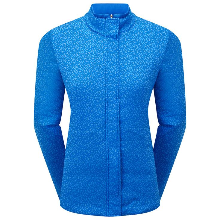 Footjoy Veste Thermoseries Insulated Jacket Floral Tonal Blue Présentation