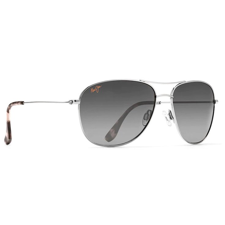 Maui Jim Lunettes de soleil Cliff House Matte Silver Gris Neutre Evolution Maui Gradient Présentation