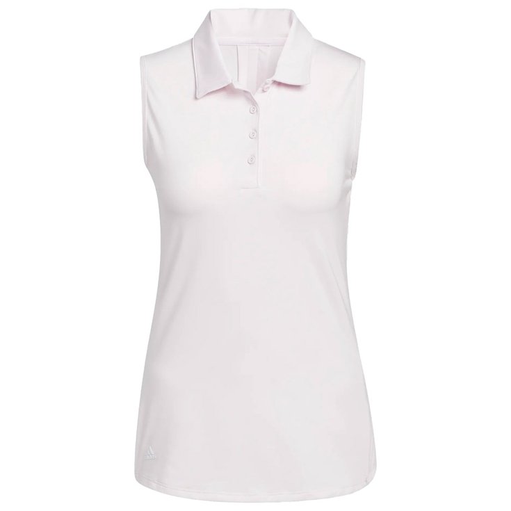 Adidas Polo Women's Ultimate365 Solid Sleeveless Polo Almost Pink Präsentation