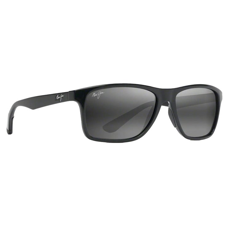 Maui Jim Lunettes de soleil Onshore Noir Brillant Gris Neutre Minéral SuperThin Présentation