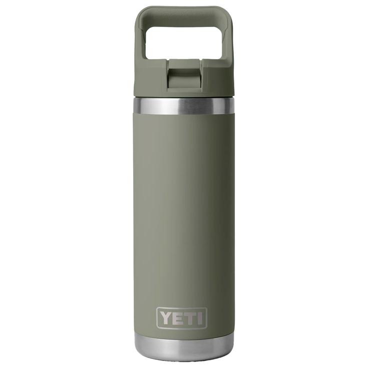 Yeti Trinkflasche Rambler 18 Oz (532 ml) Straw Bottle Pampa Green Präsentation