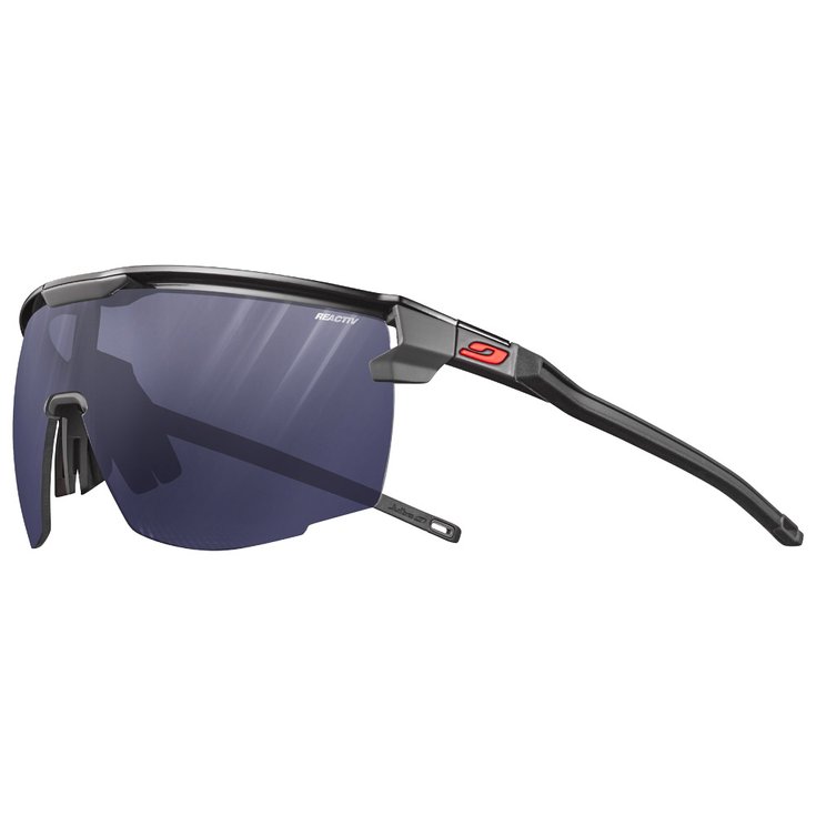 Julbo Lunettes de soleil Ultimate Brillant Noir Gris Reactiv Performance 0-3 Présentation