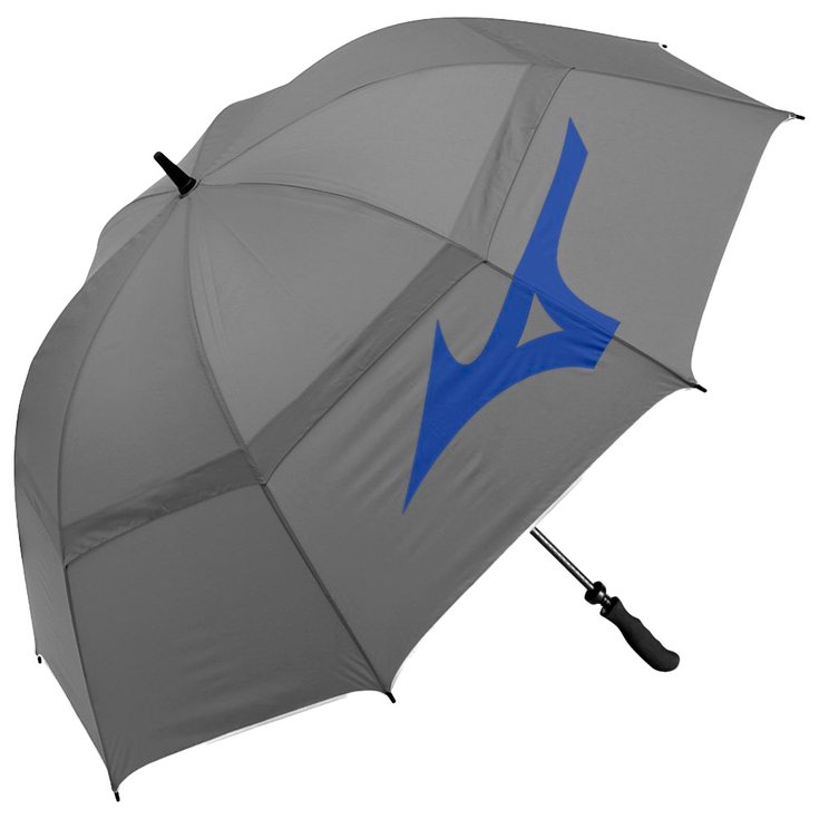 Mizuno Regenschirm Twin Canopy Grey Blue Präsentation