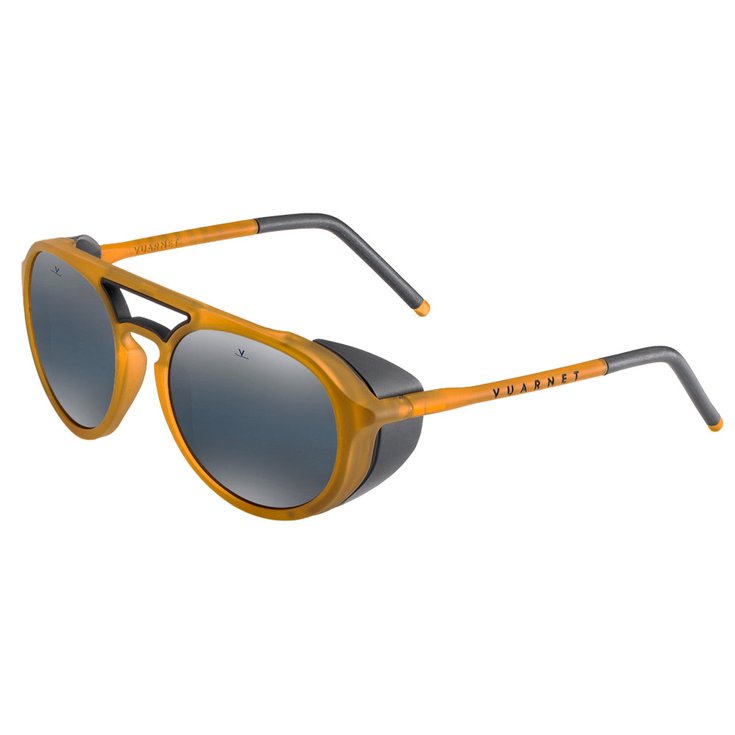 Vuarnet Sonnenbrille Ice Round Matt Amber Blue Polarlynx Präsentation
