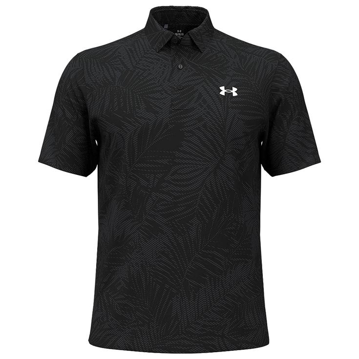 Under Armour Polo Playoff Jacquard Tropical Floral Black Présentation