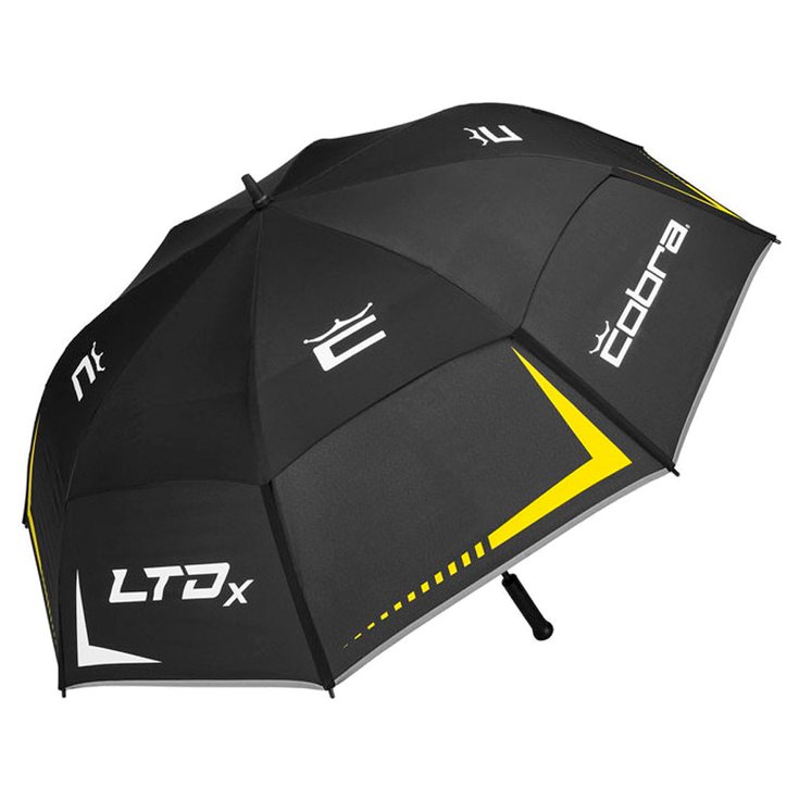 Cobra Parapluies Ltdx Tour Umbrella Black Yellow Présentation