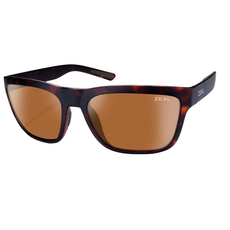 Zeal Sonnenbrille Kittredge Matte Brown Havana Ellume Polarized Copper Präsentation