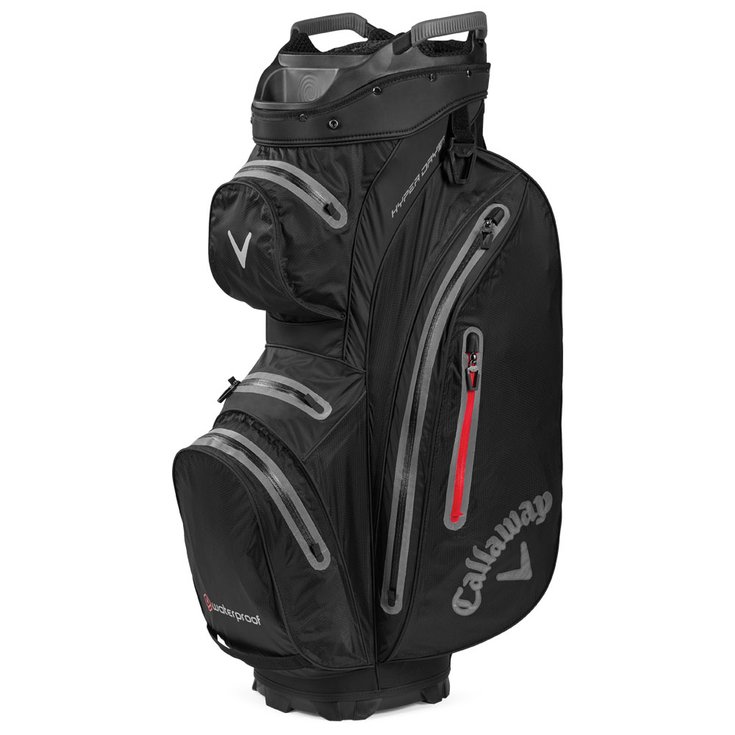 Callaway Golf Cartbag (Komplettsatz) Hyper Dry 15 Cart Black Charcoal Red - Sans Präsentation