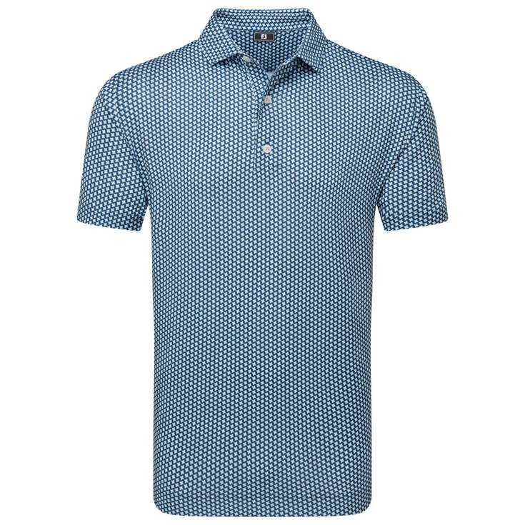 Footjoy Houndstooth Geo Lisle Dark Denim 