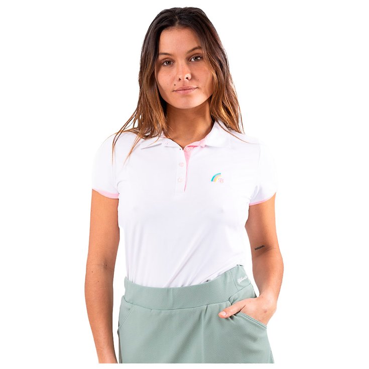 Chiberta Polohemde Rainbow Blanc Präsentation
