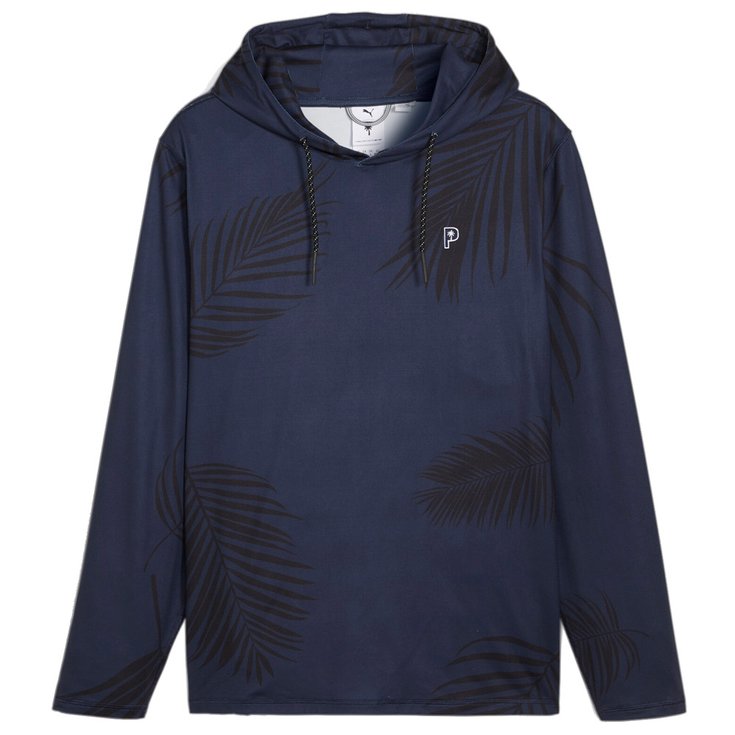 Puma Golf Pull Puma X Ptc Palm Print Hoodie Deep Navy Présentation
