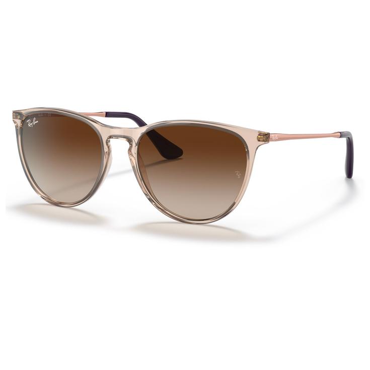 Ray Ban Lunettes de soleil Erika Kids Polished Light Brown Translucide Gradient Brown Présentation