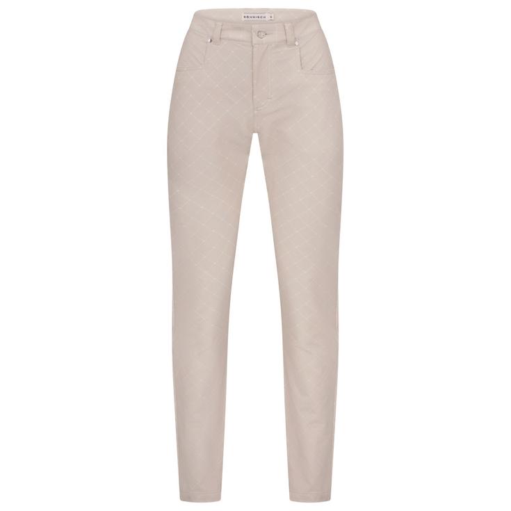 Rohnisch Hose Chie Brushed Pant 32 Micro R Check Oat Präsentation Rohnisch Hose Chie Brushed Pant 32 Micro R Check Oat Präsentation