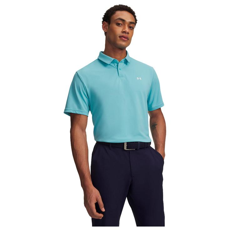 Under Armour Polohemde T2G Pique Blue Haze White Präsentation