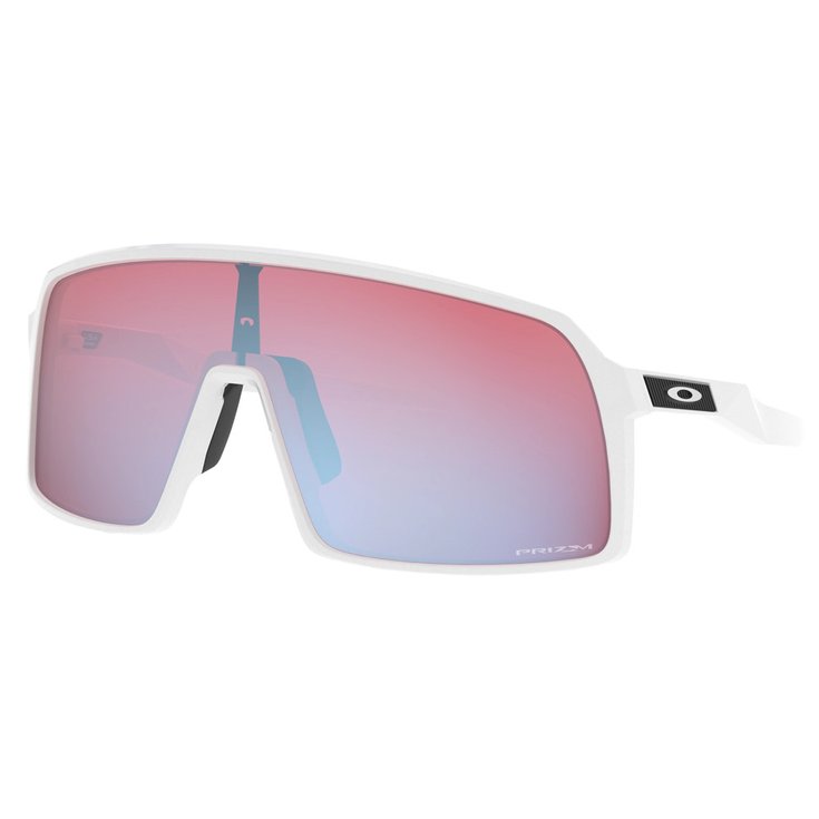 Oakley Sonnenbrille Sutro Polished White Prizm Snow Sapphire Iridium Präsentation