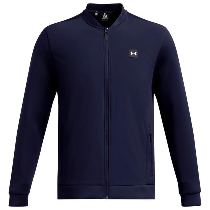 Under Armour Jacke Drive Pro Storm Hyb Fz Midnight Navy Metallic Silver Präsentation