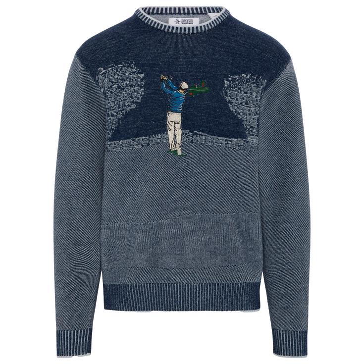 Original Penguin Golf Tournament Jacquard Black Iris 