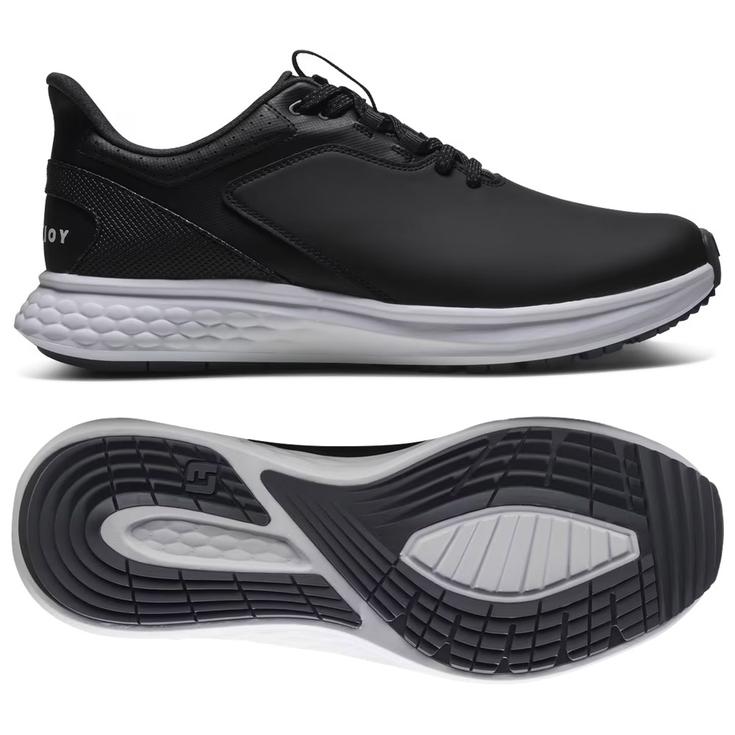 Footjoy Schuhe ohne Spikes Pulse Black Black White Präsentation