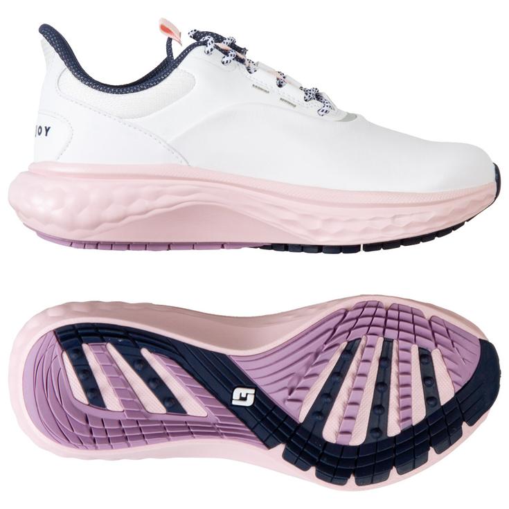 Footjoy Chaussures sans spikes Quantum Women White White Pink Présentation