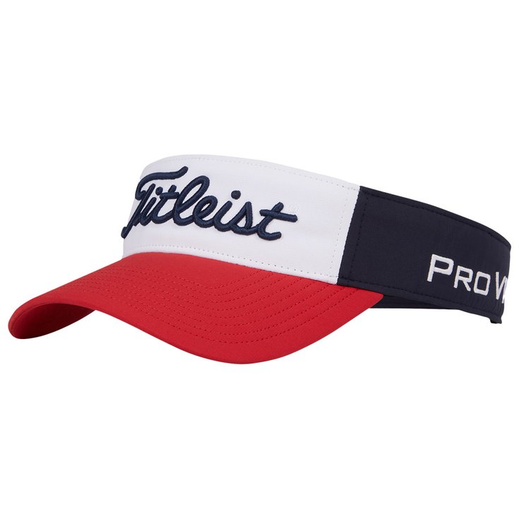Titleist Golfvisier Tour Performance Visor Navy White Red Präsentation
