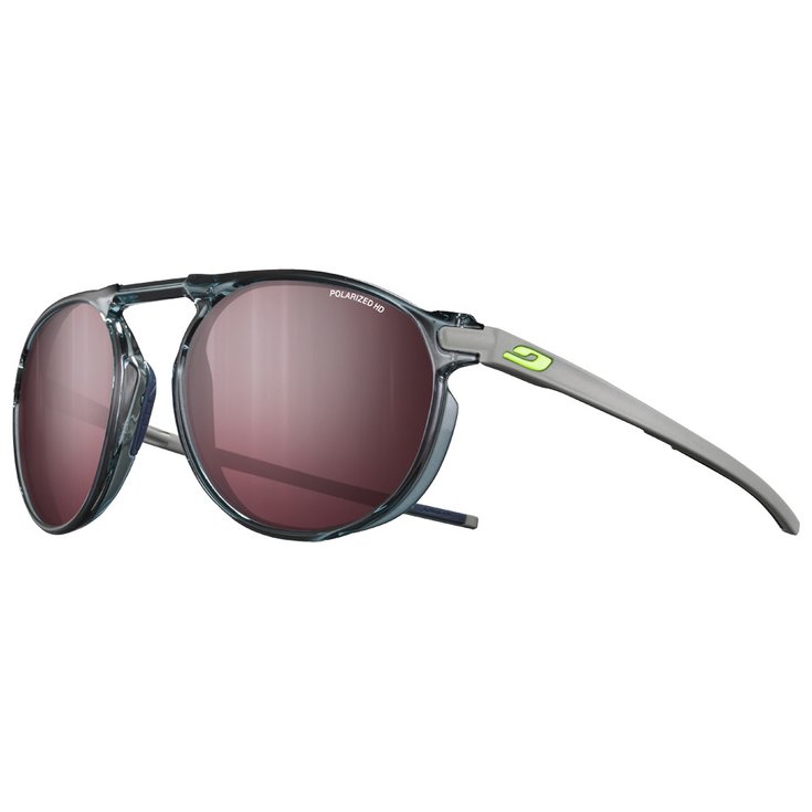 Julbo Sonnenbrille Meta Translucide Brillant Bleu Gris Clair Spectron Hd 3 Polarized Präsentation
