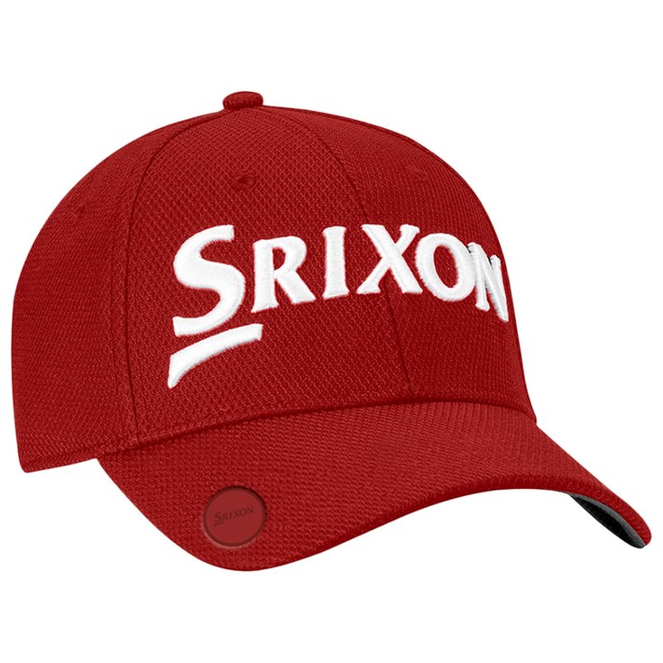 Srixon Cap Ball Marker Red White Präsentation