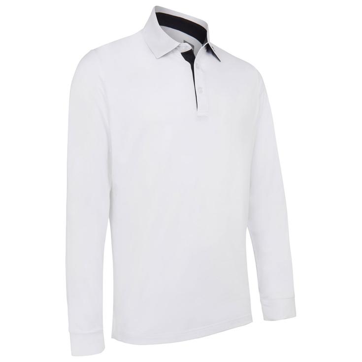 Callaway Golf Polohemde Emea Ls Performance Bright White Präsentation
