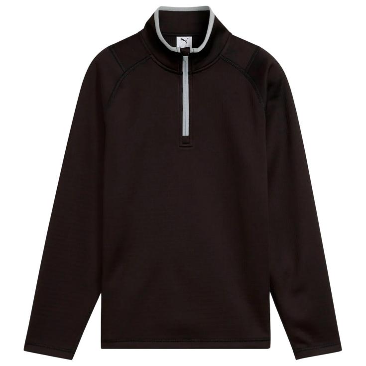 Puma Golf Pullover Waffle Fleece 1/4 Zip BN Black Präsentation