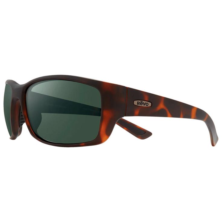 Revo Sonnenbrille Dexter Matte Tortoise Crystal Smoke Green Polarized Präsentation