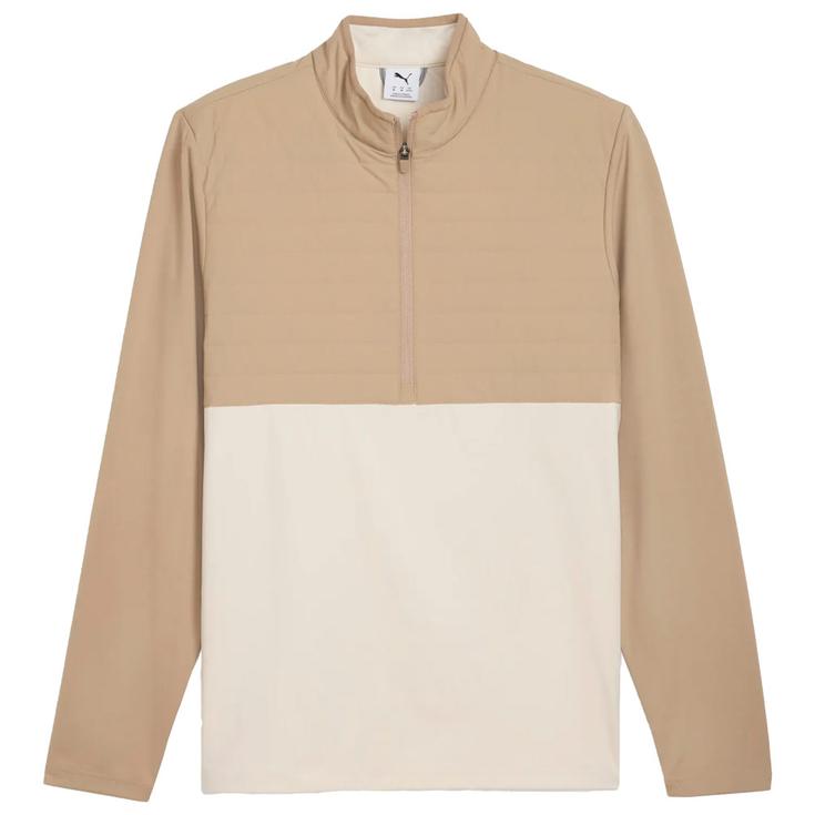 Puma Golf Pullover Cloudspun Tech Hybrid 1/2 Zip Ice Coffee Präsentation Puma Golf Pullover Cloudspun Tech Hybrid 1/2 Zip Ice Coffee Präsentation