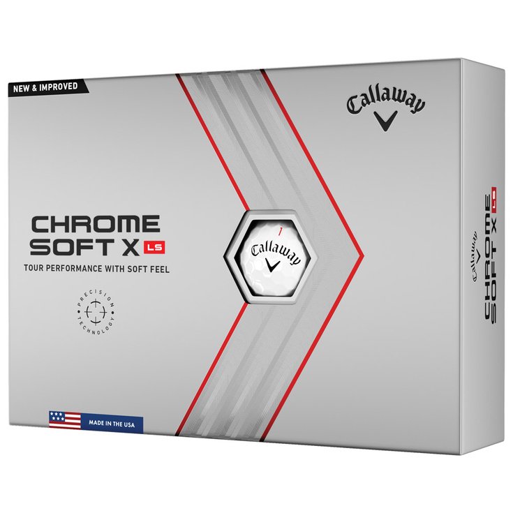 Callaway Golf Balles neuves Chrome Soft X LS White Présentation