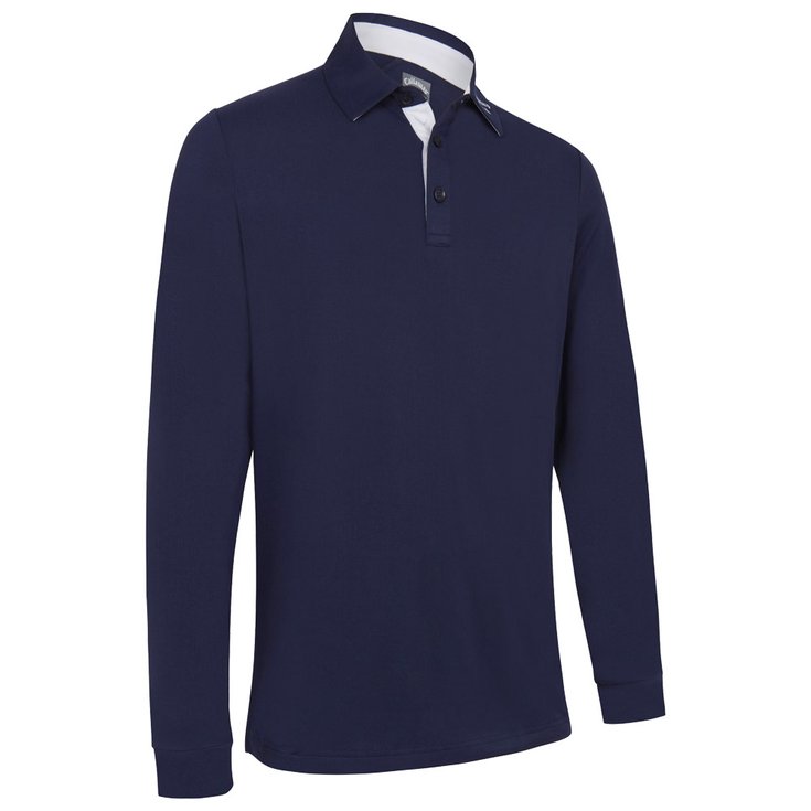 Callaway Golf Polohemde Emea Ls Performance Peacoat Präsentation