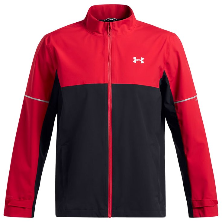 Under Armour Drive Rain Jacket Black Metallic Silver Präsentation