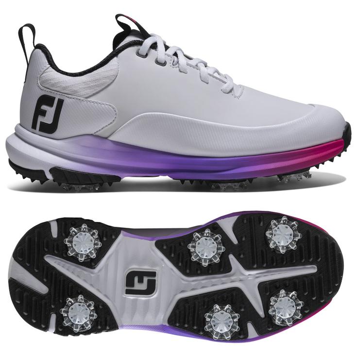 Footjoy Schuhe mit Spikes Women's Tour Rival White Silver Pink Präsentation