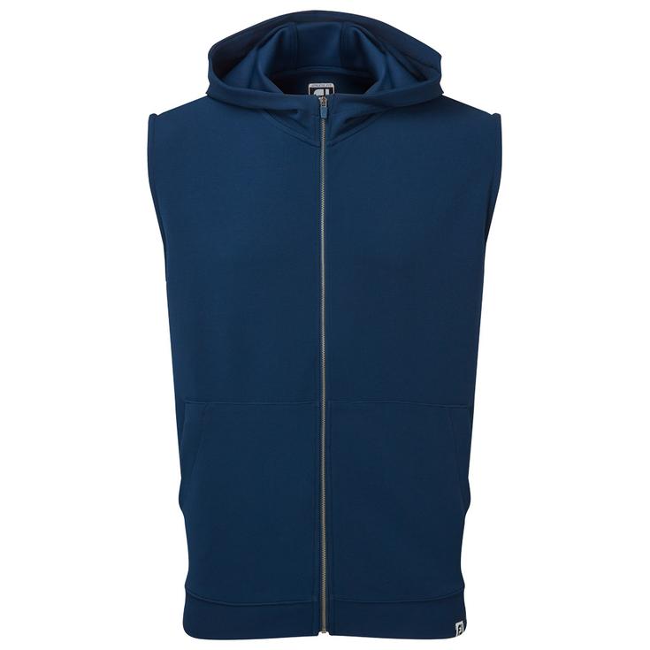 Footjoy Jacke Full-Zip Hoodie Vest Navy Präsentation