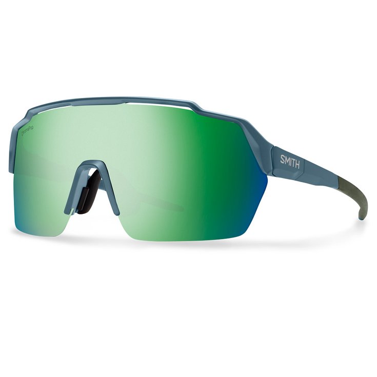Smith Sonnenbrille Shift Split Mag Matte Stone Moss Chromapop Green Mirror Präsentation