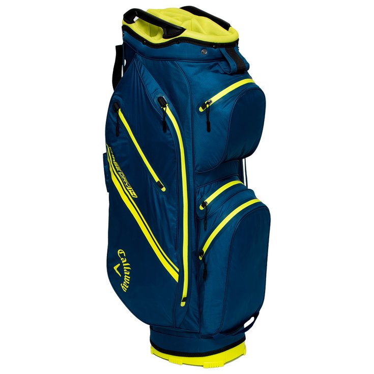 Callaway Golf Cartbag (Komplettsatz) Chase Dry 14 Navy Fluorescent Yellow Präsentation