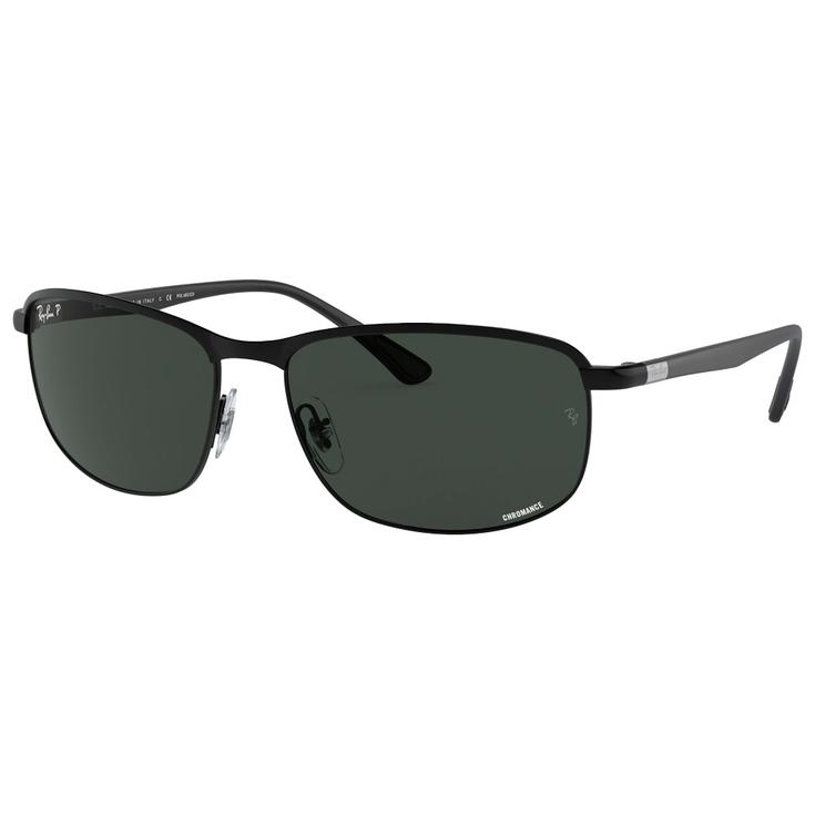 Ray Ban Sonnenbrille RB3671CH Matte Black Chromance Dark Grey Polar Präsentation