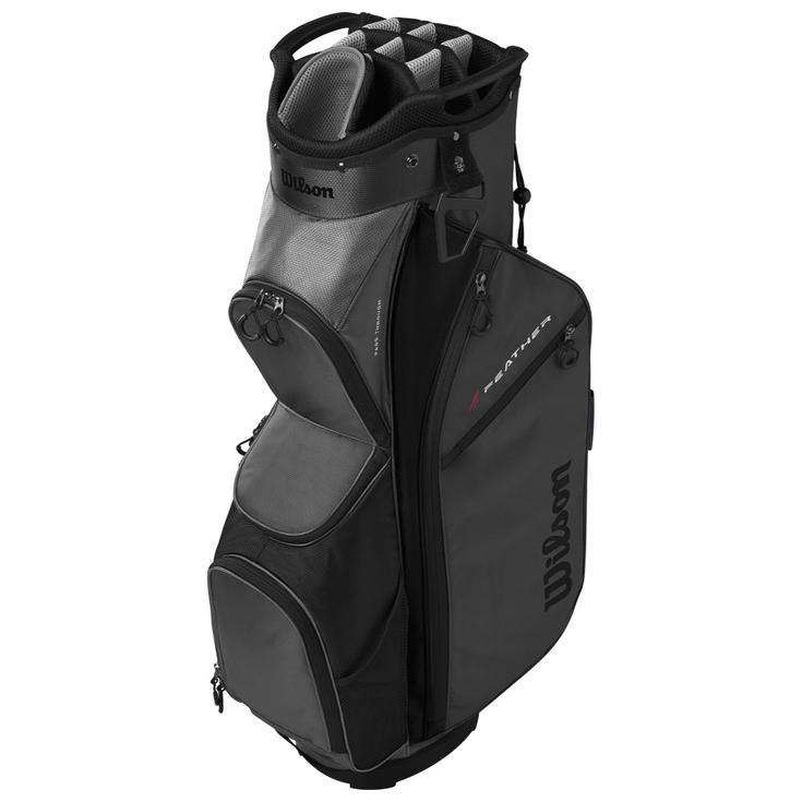 Wilson Staff Cartbag (Komplettsatz) Feather Cart Grey Black Präsentation