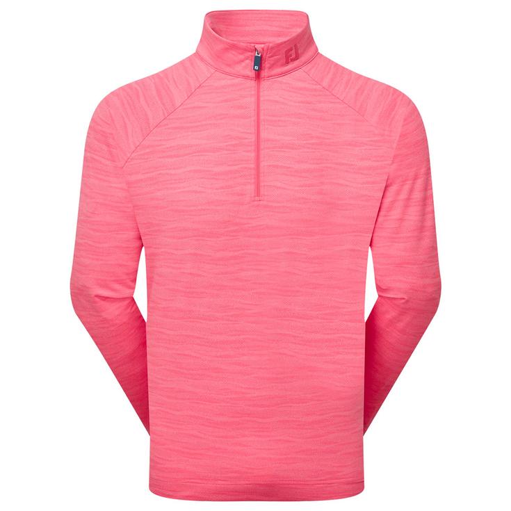 Footjoy Pullover Wave Jacquard Chill-Out Pink Lemonade Präsentation