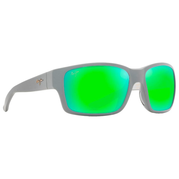 Maui Jim Sonnenbrille Mangroves Mat Foncé Gris Clair MauiGreen Mineral Superthin Präsentation