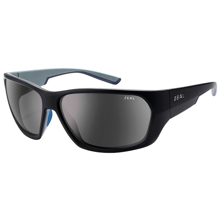Zeal Sonnenbrille Caddis Matte Black Ellume Polarized Dark Grey Präsentation