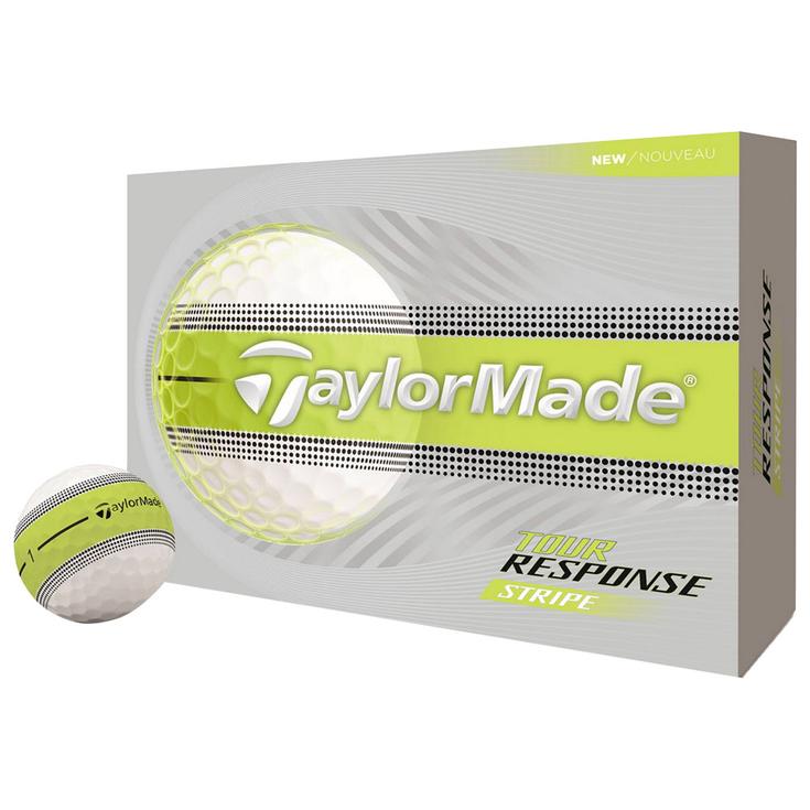 Taylormade Neue Golfbälle Tour Response Stripe Yellow Präsentation