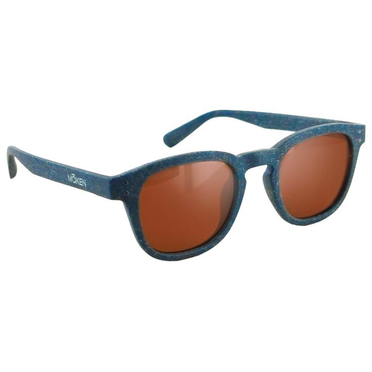 Moken Vision Sonnenbrille Quincy Navy Brown Cat.3 Polarized Präsentation