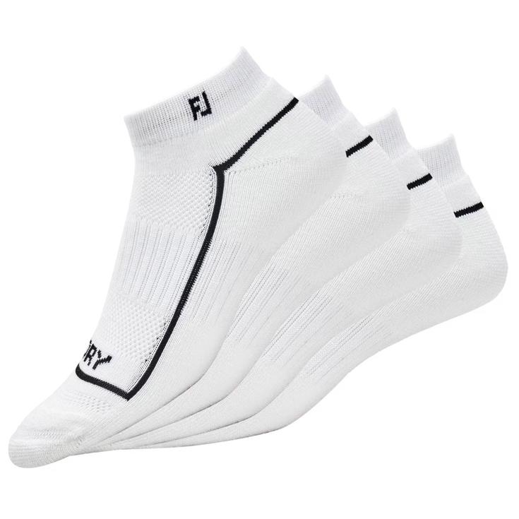 Footjoy Chaussettes Women Prodry Sportlet 2 Pairs White Présentation