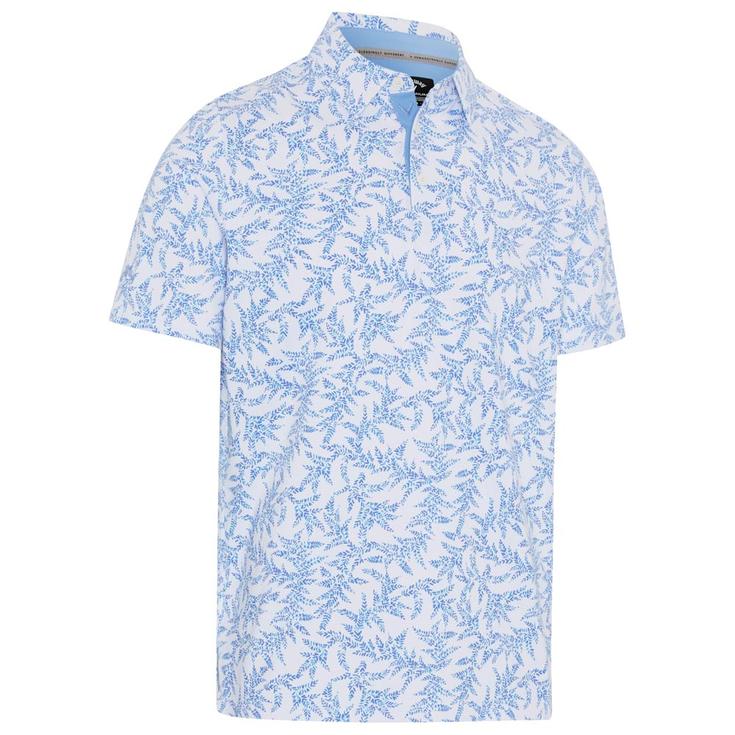 Callaway Golf Polohemde Chev Botanical SS Vista Blue Präsentation