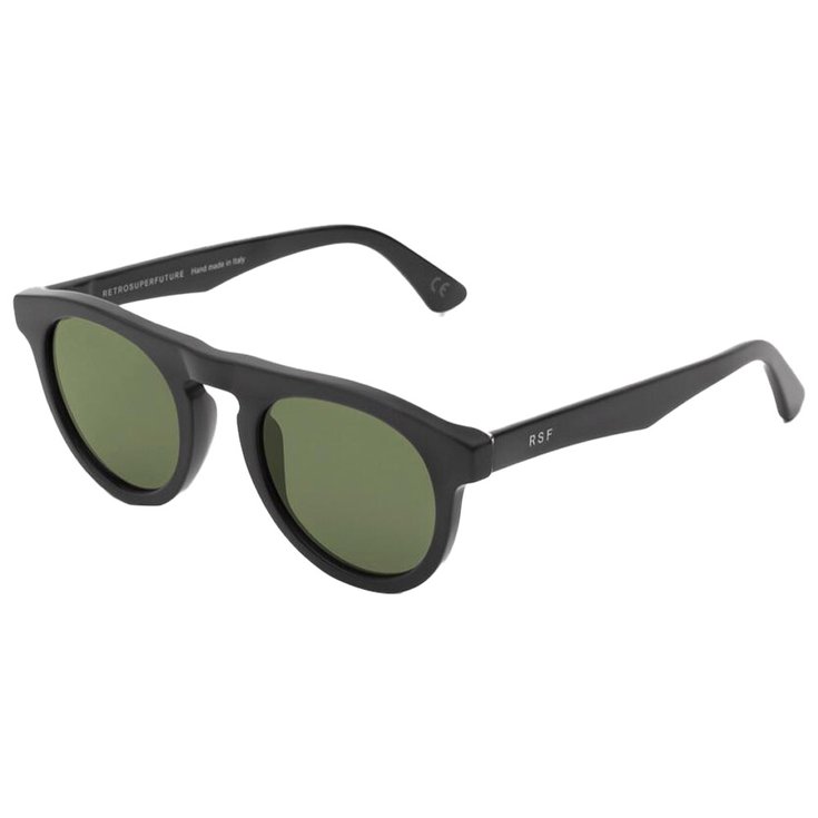 Retro Super Future Sonnenbrille Racer Matte Black Green Präsentation