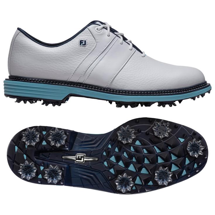Footjoy Chaussures avec spikes Premiere Series Packard White Navy Blue Présentation